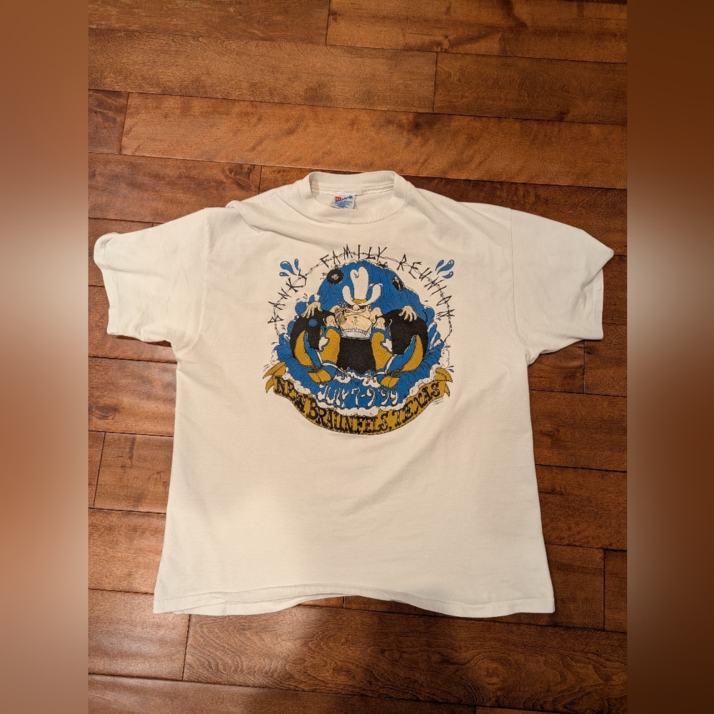 Vintage 1994 Banks Family Reunion Cowboy T-Shirt – Single Stitch – XL